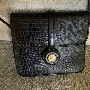 One World By Brighton Croc Embossed Crossbody Bag